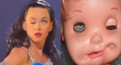 Katy Perry perdió el control de su ojo en pleno concierto y estallaron los memes