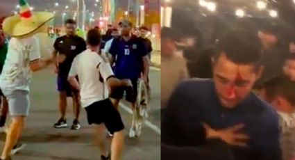 Así fueron los incidentes entre hinchas de Argentina y de México en Qatar