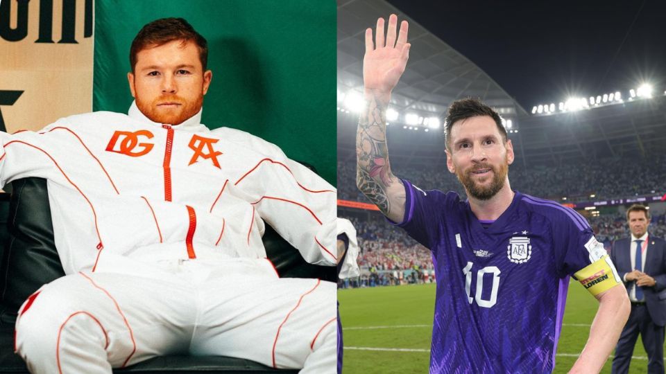 Fuente: Instagram @canelo y @leomessi