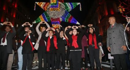 Las mejores fotos del alumbrado navideño del Zócalo de la CDMX