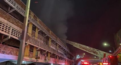 Así fue el incendio del mercado de San Juan de Dios en Guadalajara