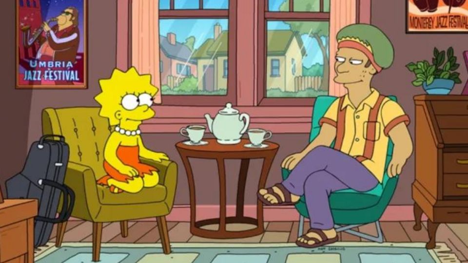 Lisa y Monk. Fuente: Instagram @thesimpsons