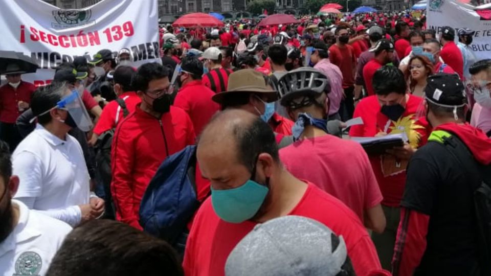 Manifestación 1 de mayo México. Foto: Twitter @medios_hablemos