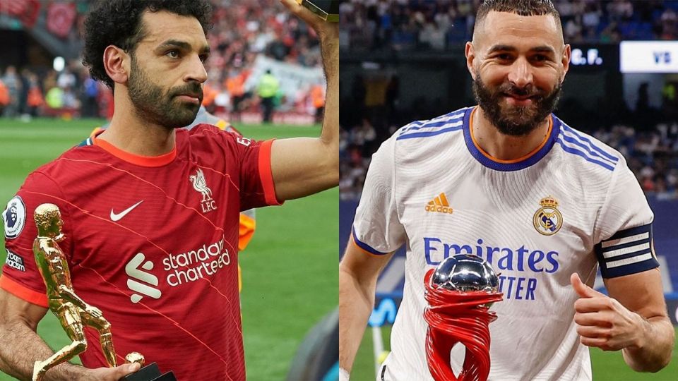 Salah, del Liverpool. Benzema, del Real Madrid. Fuente: Instagram