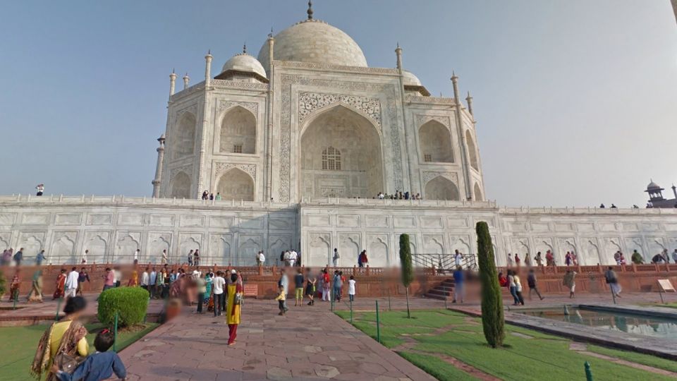 El Taj Mahal con vista de Google Maps. Fuente: Google Maps