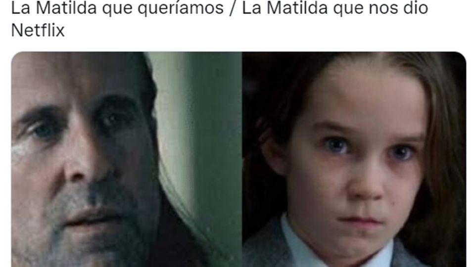 Netflix adelantó Matilda y estallaron los memes. Fuente: Twitter @COMEBOTANAS