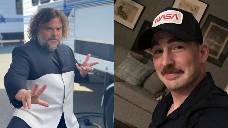 Fuente: Instagram @jackblack y @chrisevans