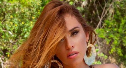 Yanet García posó con un conjunto de encaje desde el balcón y subió la temperatura