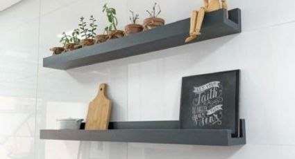 3 ideas de repisas de flotantes para la cocina