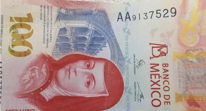 Ofrecen casi 5 millones de pesos al dueño del billete de 100 pesos con Sor Juana; revisa las características