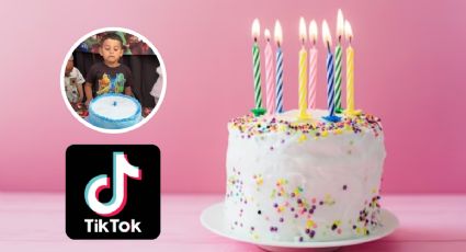 La inesperada reacción de un niño ante su pastel de cumpleaños que es furor en TikTok