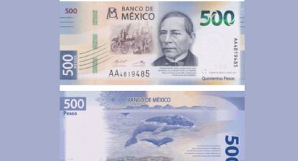 Entregan hasta 180 mil pesos por el billete de 500 con Benito Juárez García