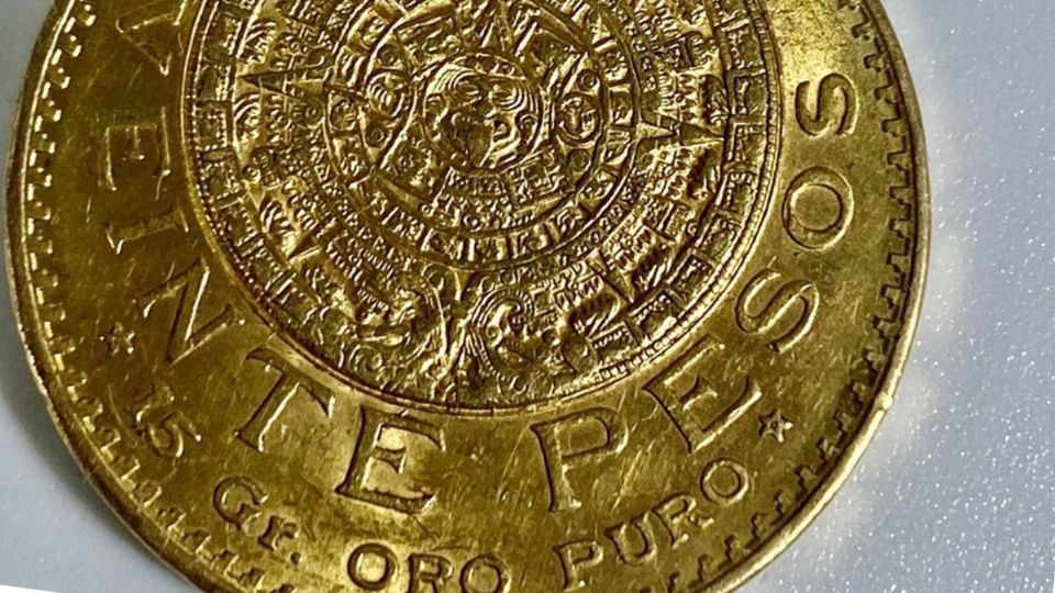 Moneda de  pesos de 1918. Fuente: Ebay.