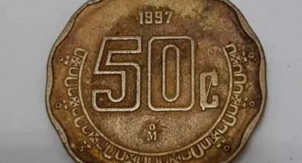 Esta es la moneda de 50 centavos por la que te entregan hasta 1,000,000