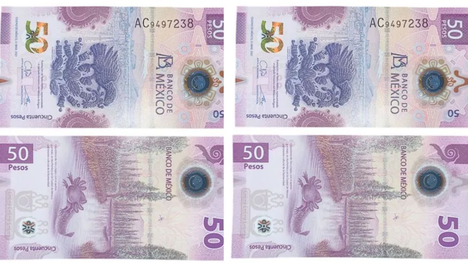 Billete de 50 pesos. Fuente: MercadoLibre.